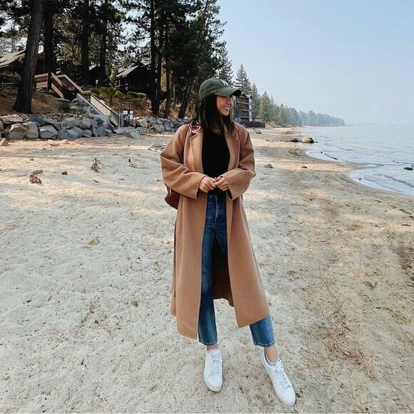 Mango Wool Blend Iconic Must Have Coat New - Picture 4 of 10